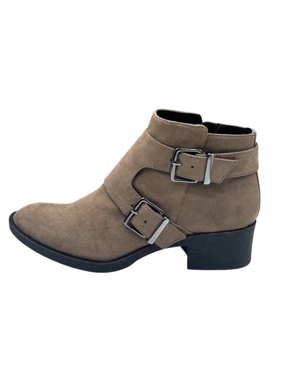 Kenneth Cole Reaction Women's Re-Buckle Booties, Putty Masilla Mastic, Size 5